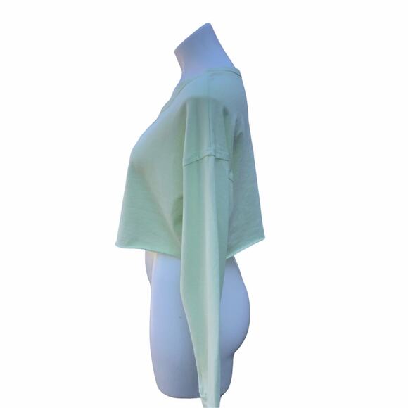 NWT Abound lime green long sleeve crop top size medium - Picture 4 of 8